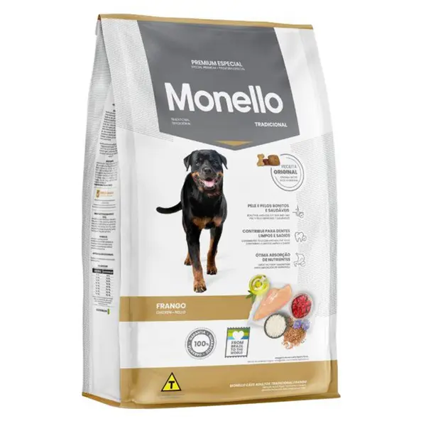 غذای خشک سگ بالغ مونلو طعم مرغ و برنج مدل تردیشنال وزن 15 کیلوگرم Traditional Monello - 2
