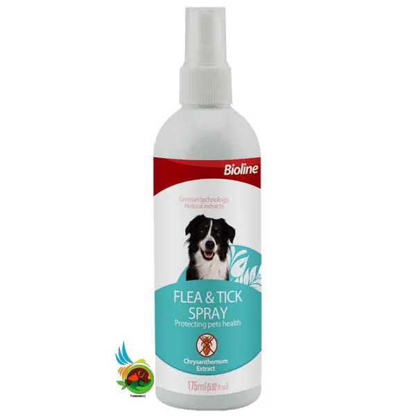اسپری ضد کک و کنه سگ 175 میلی برند بایولاین Bioline Flea & Tick Spray Anti Tick and Flea Lice Spray for Dogs - 2