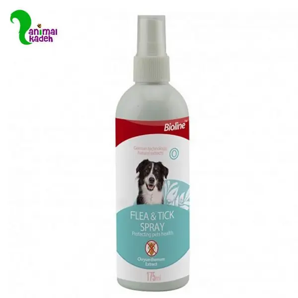 اسپری ضد کک و کنه سگ 175 میلی برند بایولاین Bioline Flea & Tick Spray Anti Tick and Flea Lice Spray for Dogs - 4