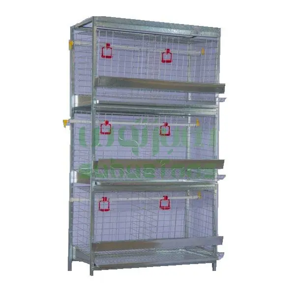 قفس گالوانیزه مرغ و خروستزئینی 2 طبقه - 5