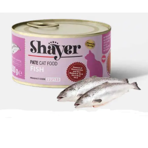 کنسرو پته گربه شایر با طعم ماهی 200 گرم  _ Shayer - 5
