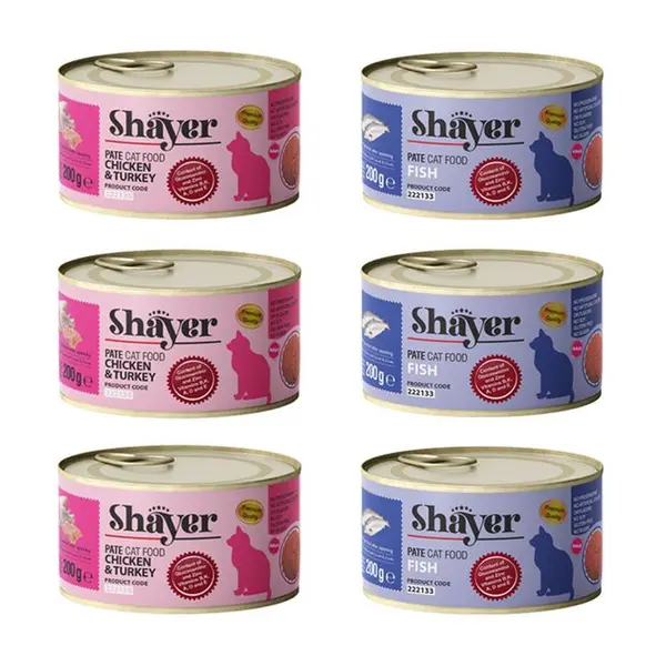 کنسرو پته گربه شایر با طعم ماهی 200 گرم  _ Shayer - 2
