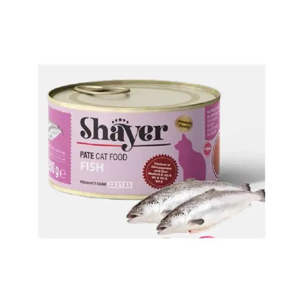 کنسرو پته گربه شایر با طعم ماهی 200 گرم  _ Shayer - 3