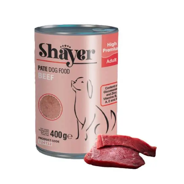 کنسرو سگ شایر با طعم گوشت  400 گرم – Shayer Beef - 3