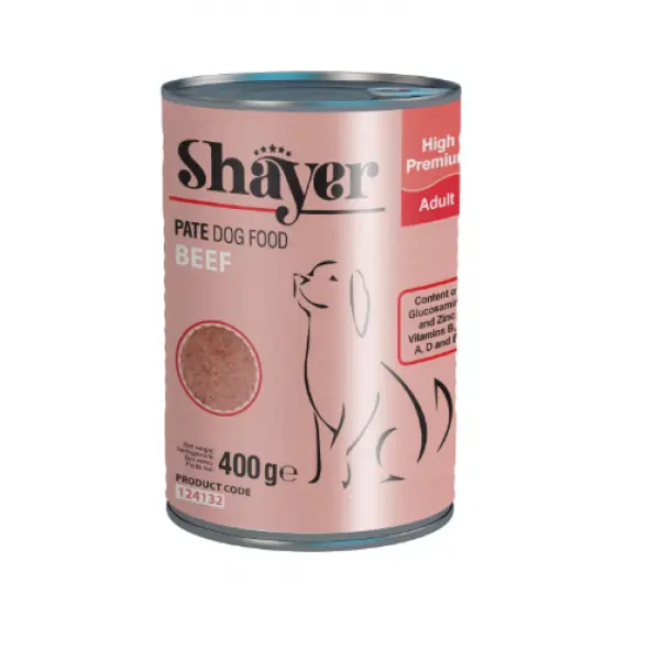 کنسرو سگ شایر با طعم گوشت  400 گرم – Shayer Beef - 4