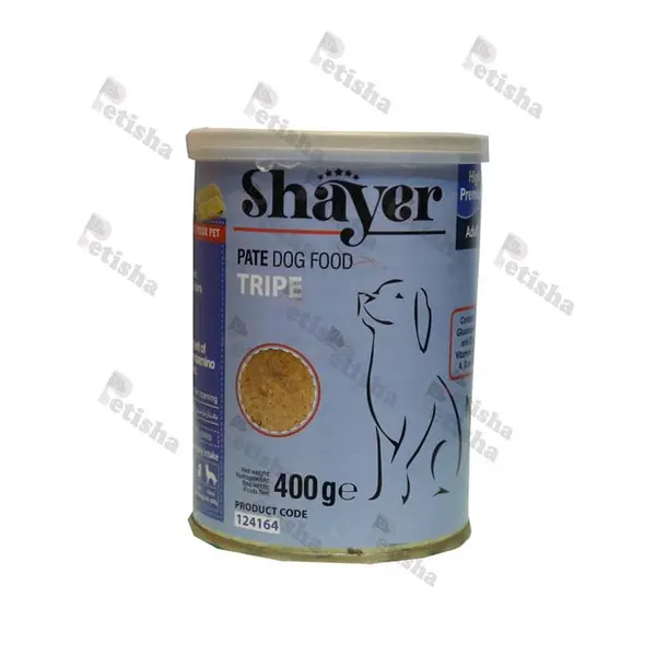 کنسرو سگ شایر با طعم سیرابی 400 گرم – Shayer Tripe - 4