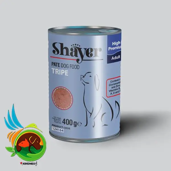 کنسرو سگ شایر با طعم سیرابی 400 گرم – Shayer Tripe - 6