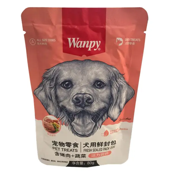 پوچ سگ ونپی با طعم گوشت خوک و سبزیجات 80 گرم (Wanpy) - 6