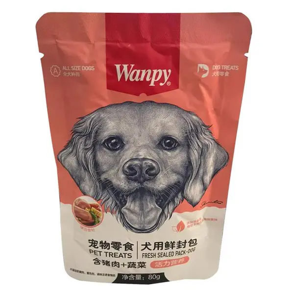 پوچ سگ ونپی با طعم گوشت خوک و سبزیجات 80 گرم (Wanpy) - 2