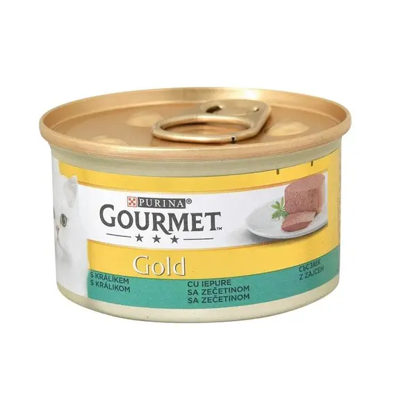 کنسرو گربه گورمت گلد (آلمانی) پته با طعم خرگوش وزن 85 گرم - 4