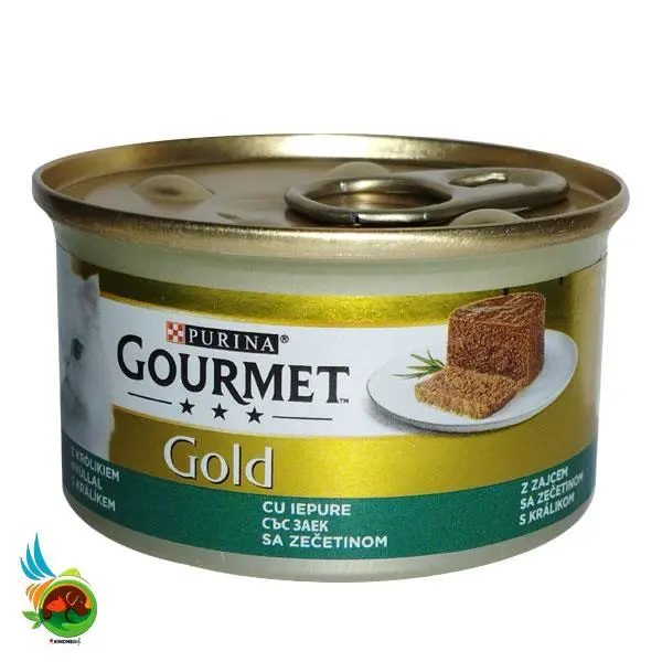 کنسرو گربه گورمت گلد (آلمانی) پته با طعم خرگوش وزن 85 گرم - 6