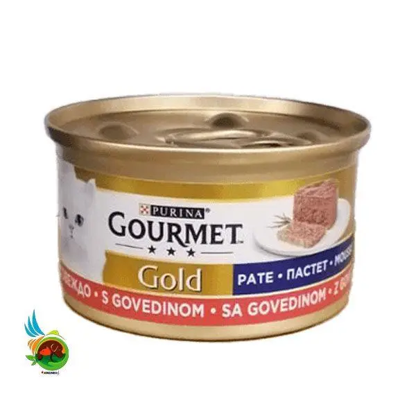 کنسرو گربه بالغ گورمت گلد با طعم گوشت گوساله  85 گرم - 3