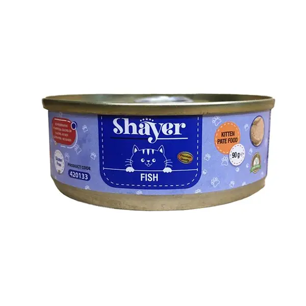 کنسرو پته بچه گربه شایر با طعم ماهی 90 گرمی - 4