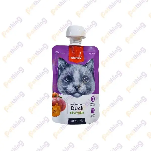 پودینگ گربه ونپی طعم اردک و کدو تنبل وزن 90 گرم - 6