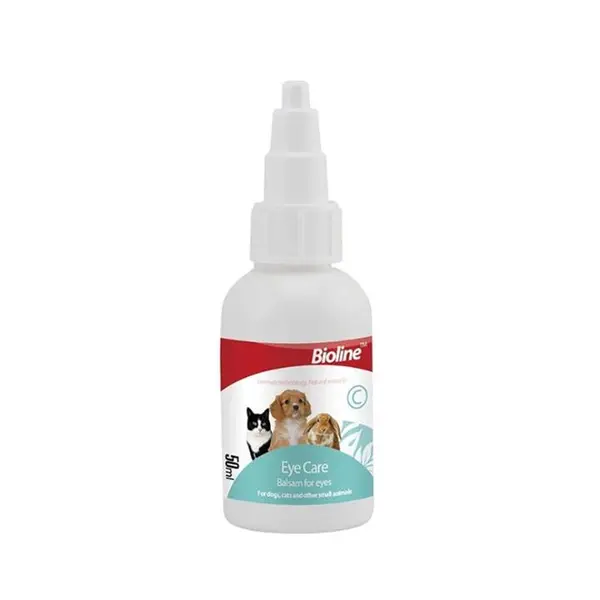 قطره نظافت چشم حیوانات خانگی بایولاین Bioline Eye care حجم ۵۰ میلی لیتر - 2