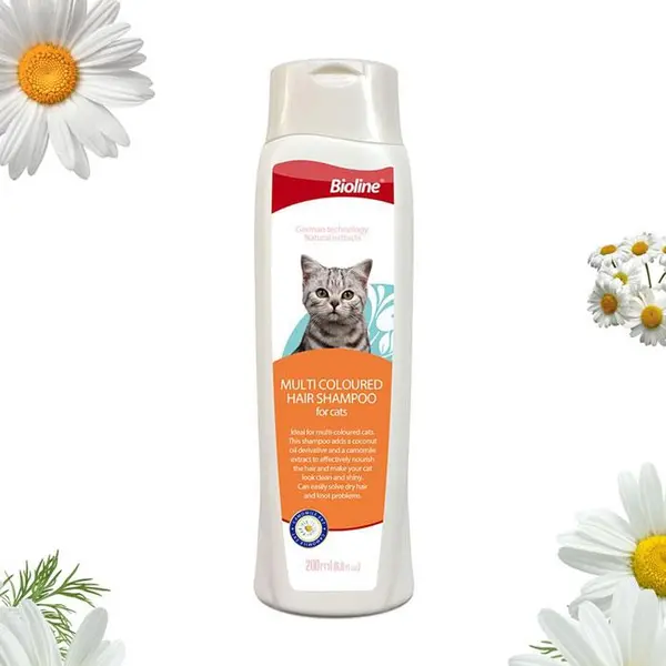 شامپو گربه بایولاین مناسب موهای چند رنگ ۲۰۰ میل ـ BIOLINE MULTI COLOURED HAIR SHAMPOO FOR CAT 200 ML - 2