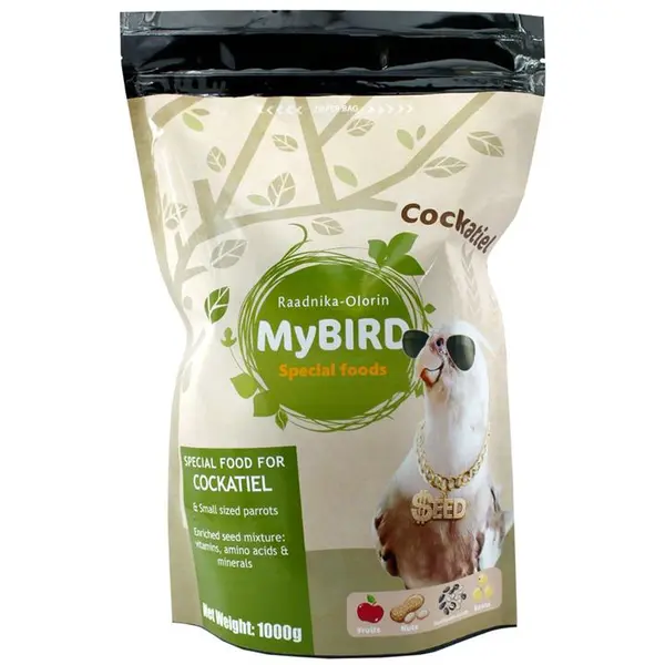 غذای خشک طوطی عروس هلندی مای برد مدل پلاس کد Cockatiel 1 وزن یک کیلوگرم - 5
