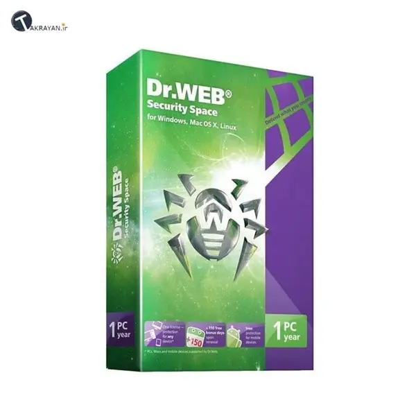 نرم افزار آنتی ویروس Dr Web Space Securtiy 2021 یک کاربره پانزده ماهه - 3