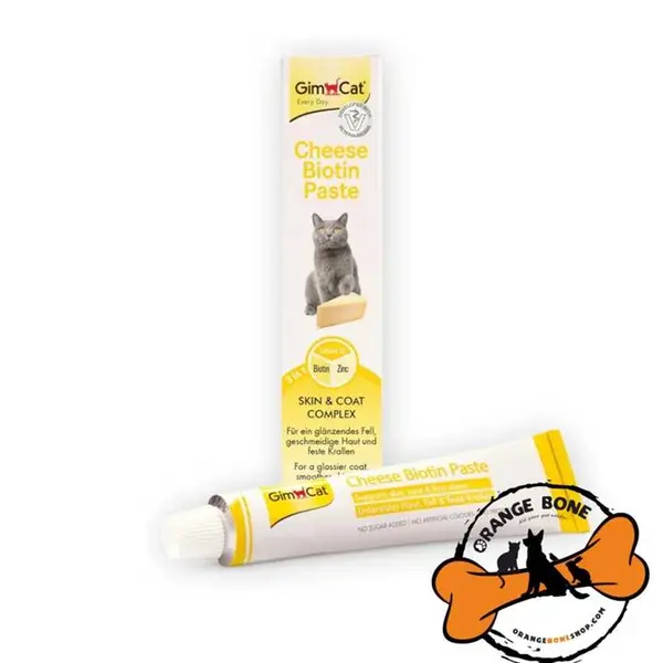خمیر مالت گربه بیوتین جیم کت با طعم پنیر GimCat Cheese Biotin Paste وزن 50 گرم کد 40244 - 2