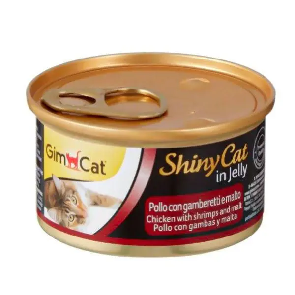 کنسرو غذای گربه جیم‌ کت با طعم مرغ و میگو و مالت GimCat Chicken & Shrimps & Malt وزن 70 گرم - 3