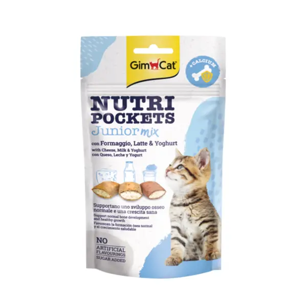 تشویقی گربه جیم کت مدل Junior Mix طعم پنیر، شیر و ماست وزن ۶۰ گرم - 3