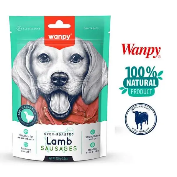 غذای تشویقی سگ ونپی مدل Lamb SAUSAGES وزن 100گرم - 3