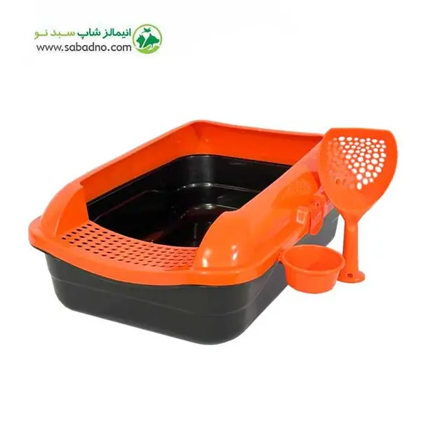 ظرف خاک گربه لبه‌دار LOUIS برند دنیل سایز بزرگ کد X96 - 2