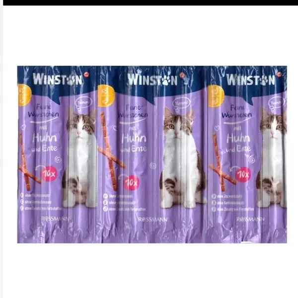 تشویقی گربه وینستون مدل mit Hahnchen und Ente بسته 10 عددی - 4