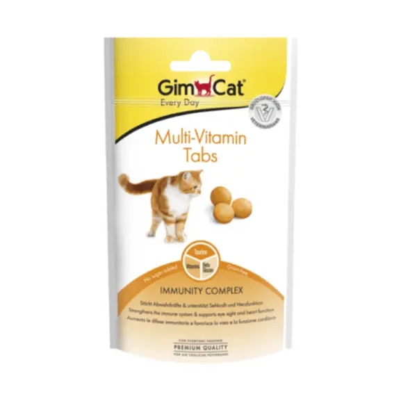 قرص مولتی ویتامین گربه جیم کت مدل Multi-Vitamin Tabs طعم شیر وزن ۴۰ گرم - 2