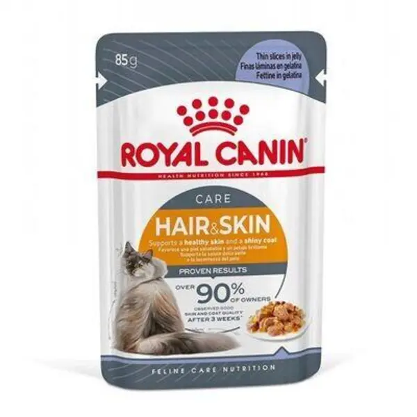 پوچ گربه هیر اند اسکین خورشتی رویال کنین – Royal Canin Hair & Skin - 4