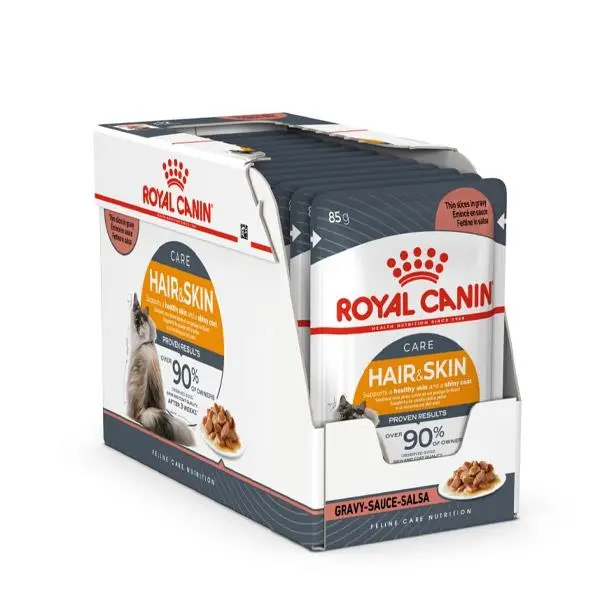 پوچ گربه هیر اند اسکین خورشتی رویال کنین – Royal Canin Hair & Skin - 6
