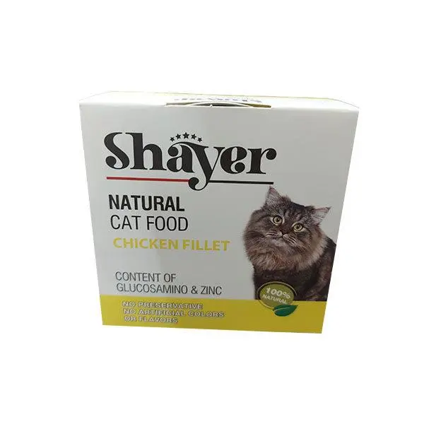 کنسرو گربه شایر با طعم فیله مرغ  Shayer وزن 110 گرم - 2