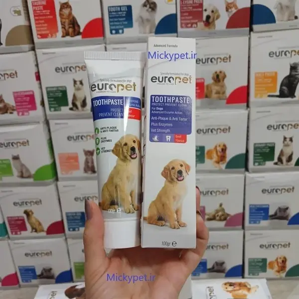 خمیر دندان سگ یوروپت مدل Toothpaste وزن 100 گرم - 3