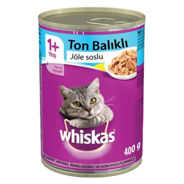 کنسرو غذای گربه ویسکاس با طعم ماهی تن Whiskas Tuna In Jelly وزن 400 گرم - 4