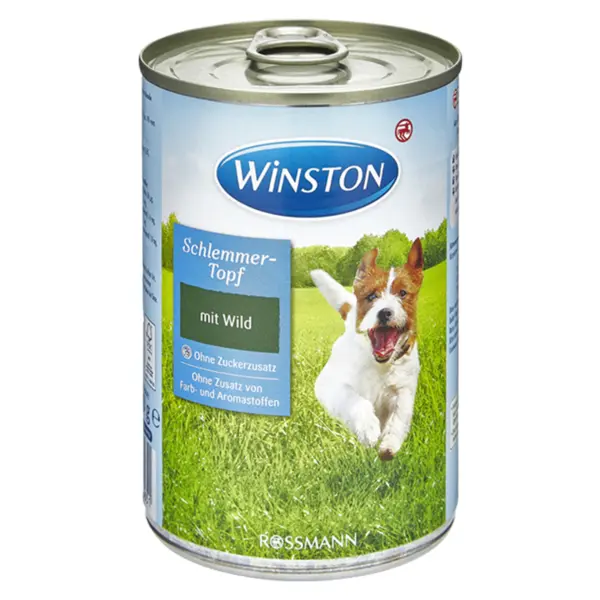 کنسرو غذای سگ وینستون با طعم گوشت شکار Winston Game وزن 400 گرم - 2