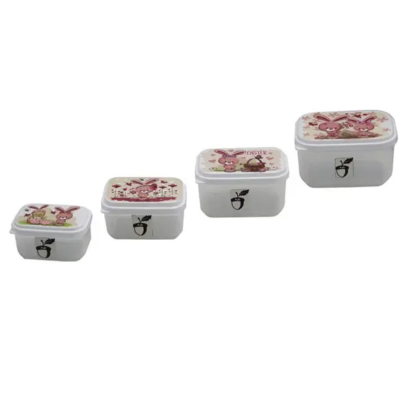 ظرف نگهدارنده مدل بلوط طرح خرگوش کد YP-MOSTATIL-04 مجموعه 4 عددی - 2