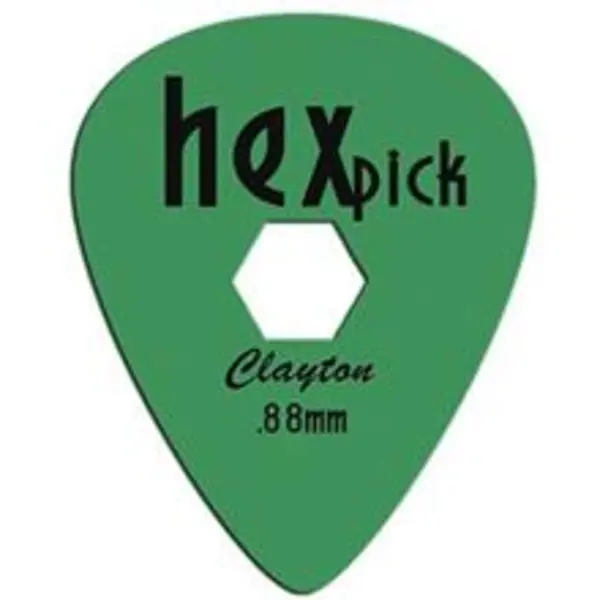 پیک گیتار الکتریک کلایتون مدل 0.88 میلی‌متری HexPick بسته‌ دوازده عددی - 2