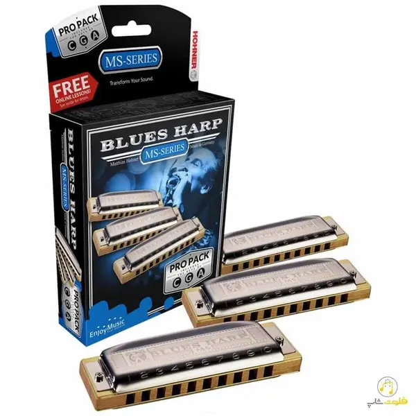 ست سازدهنی دیاتونیک هوهنر Hohner مدل بلوز هارپ C,G,A - 3