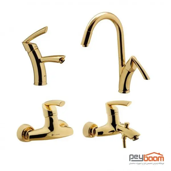 ست شیرآلات درخشان مدل تاپ گلد - 2