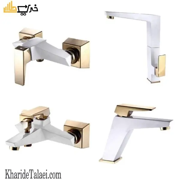 ست کامل شیرآلات البرز روز مدل ابلیک رنگ  - 2