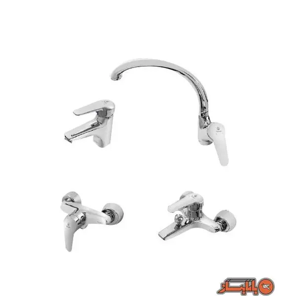 ست شیرالات بهداشتی شیبه مدل مهتاب سفید  - 4