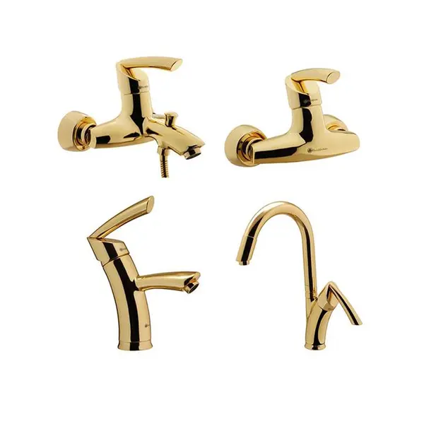 ست شیرآلات درخشان مدل تاپ گلد - 5