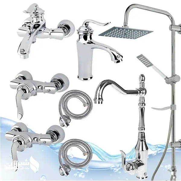 ست شیرآلات آیدا مدل بامبو W-K1006 مجموعه8 عددی - 2