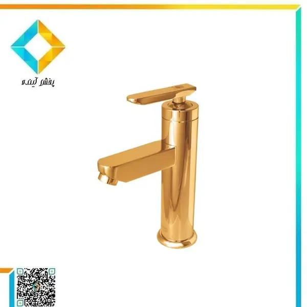 شیر روشویی شیبه مدل روژان طلایی - 3