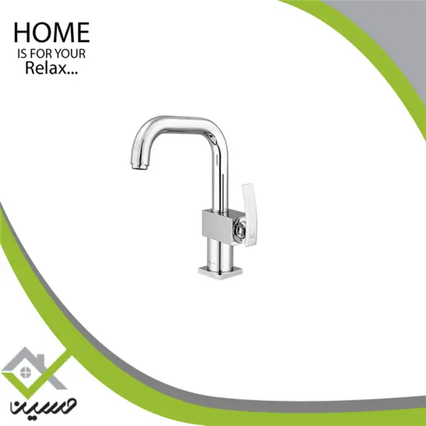 شیر روشویی علم دار کلار مدل نیو فلت - 4