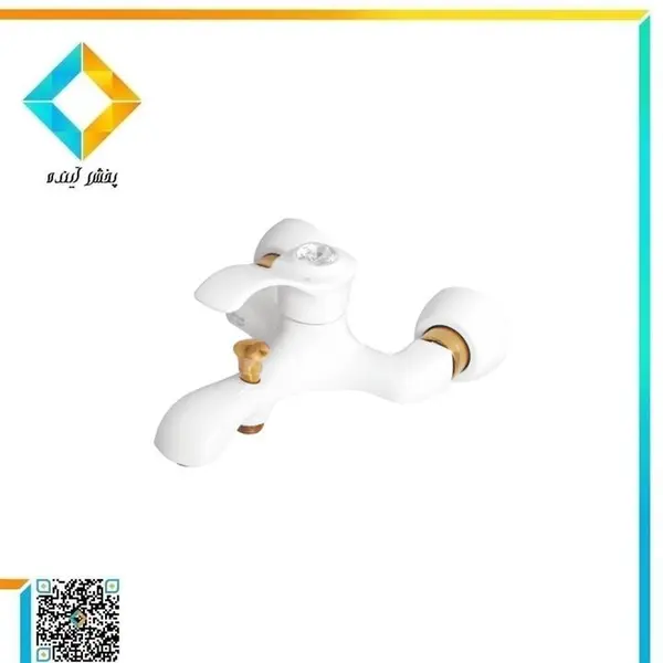 شیرآلات شیبه دوش مدل تابان سفید - 3
