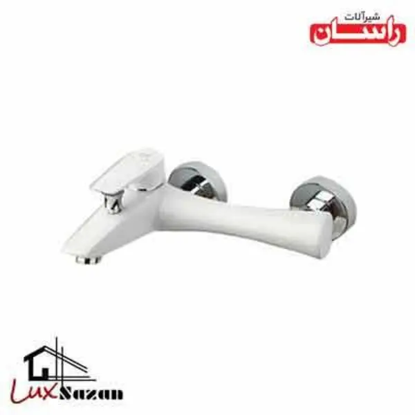 شیر حمام راسان مدل آتیس سفید - 4