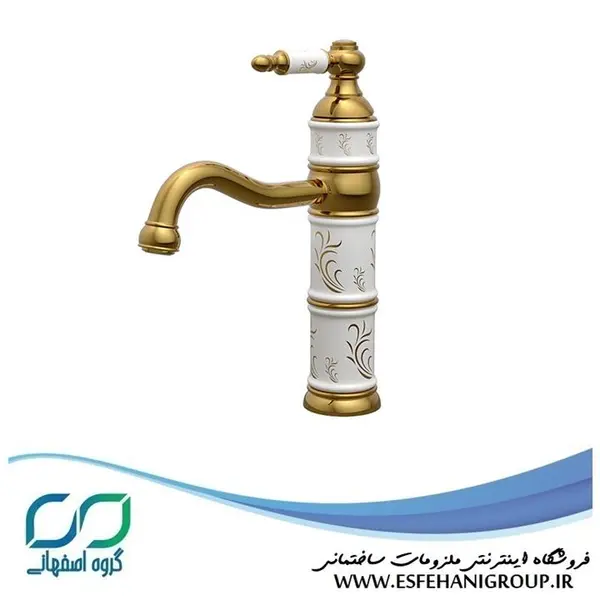 شیر روشویی کسری مدل توکیو مشکی طلایی - 3