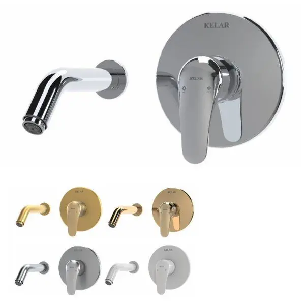 شیر روشویی توکار کلاسیک کلار مدل فلور  - 3