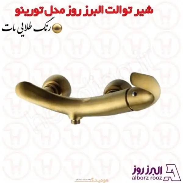 شیر توالت البرز روز مدل تورینو طلایی - 6